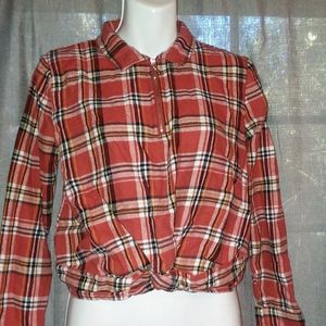 Flannel Crop Shirt